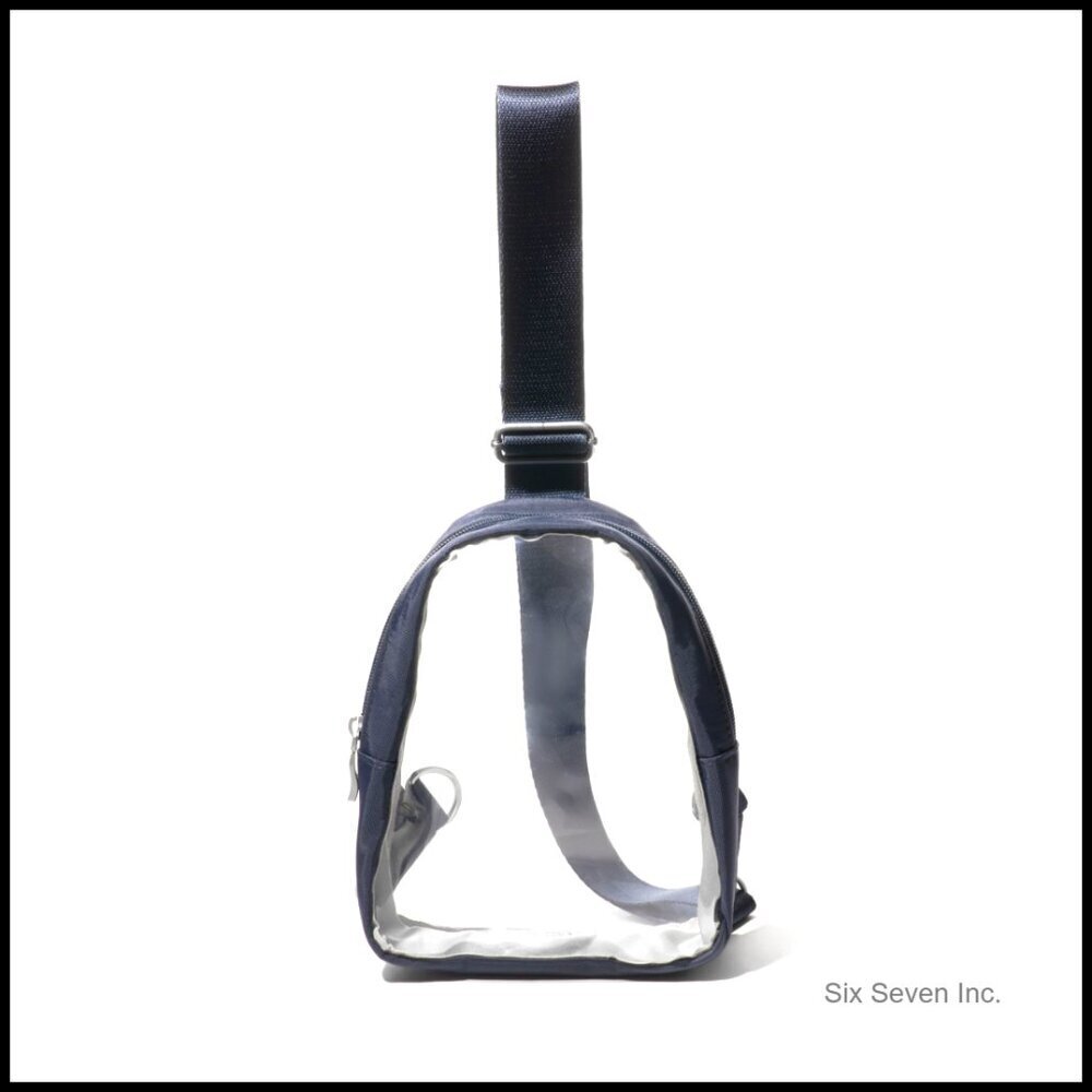 Clear Crossbody Sling Bag Water-Resistant Lightweight Adjustable Strap Festival